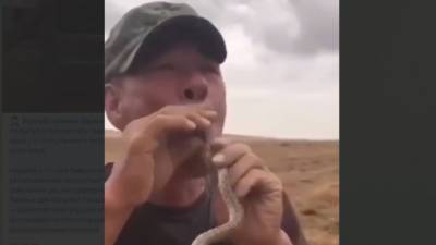 Мужчина показал фокус с проглатыванием змеи и умер (+видео)