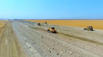 Продолжается строительство автомобильной дороги Горадиз-Джебраил-Зангилан-Агбенд (ФОТО)