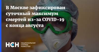 В Москве зафиксирован суточный максимум смертей из-за COVID-19 с конца августа