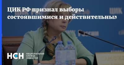 ЦИК РФ признал выборы состоявшимися и действительными