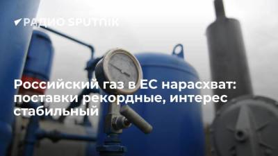 Российский газ в ЕС нарасхват: поставки рекордные, интерес стабильный
