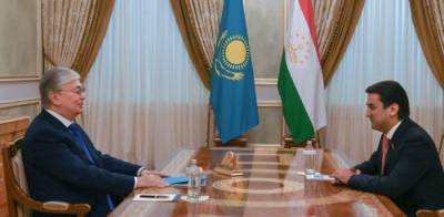 Президент Казахстана принял Рустама Эмомали