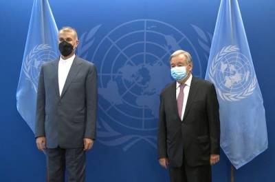 Антониу Гутерреш - Амир Абдоллахиан - Глава МИД Ирана и генсек ООН обсудили ядерную сделку - trend.az - Иран