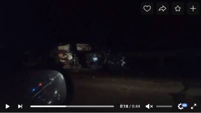 Появилось видео смертельного ДТП с участием трех машин в Сыктывдине