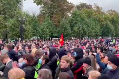 В Москве арестовали Удальцова за организацию акции на Пушкинской площади