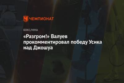 «Разгром!» Валуев прокомментировал победу Усика над Джошуа