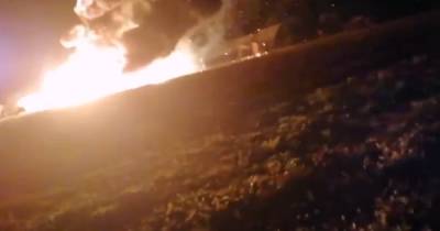 Камера сняла мощный взрыв в сельском сарае под Тюменью