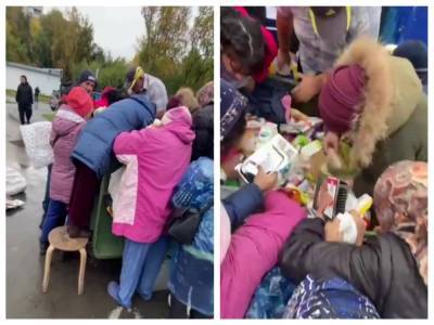 В Новосибирске произошла битва за просроченные из мусорного бака у «Ленты»
