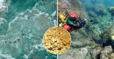В Испании на морском дне нашли клад золотых монет – фото