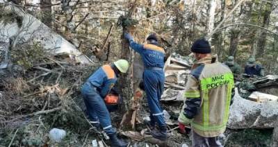 Спасатели продолжают работы на месте крушения самолета под Хабаровском