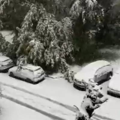 В Кузбассе из-за прошедшего снегопада нарушены движение транспорта и подача электричества