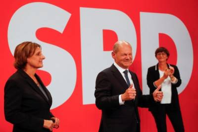 Шольц назвал большим успехом результат социал-демократов на выборах в ФРГ