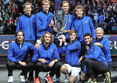 Два российских теннисиста в составе сборной Европы стали победителями Кубка Лейвера