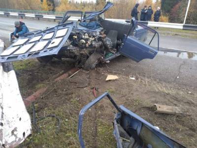 Пьяный водитель в Троицко-Печорске отбил себе почку в ДТП