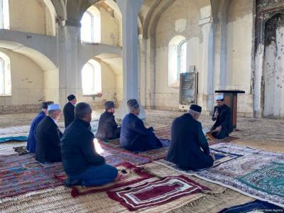 Ильхам Алиев - В Джума-мечети в Агдаме прошла церемония в память о шехидах (ФОТО/ВИДЕО) - trend.az - Азербайджан