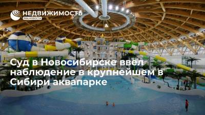 Суд в Новосибирске ввел наблюдение в крупнейшем в Сибири аквапарке