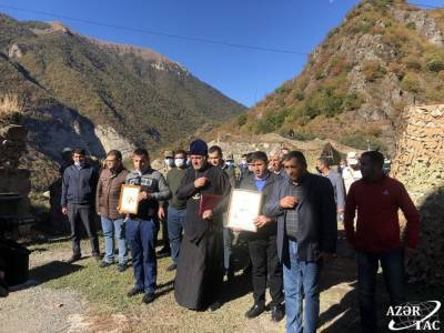 В Худавенгском монастыре в Кельбаджарском районе Азербайджана почтили память шехидов (ФОТО)