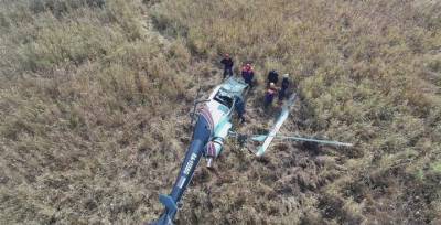 Частный вертолет совершил жесткую посадку на Камчатке