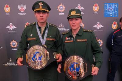 Боксеры Раджаб Раджабов и Саадат Далгатова – чемпионы мира среди военнослужащих