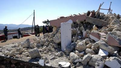 Мощное землетрясение на острове Крит