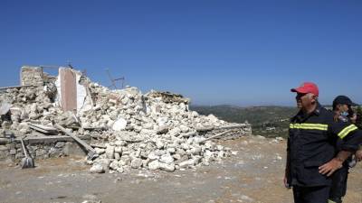 Число пострадавших в результате землетрясения на Крите увеличилось до 20