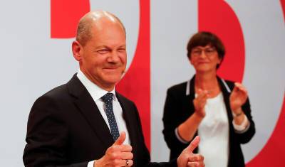 На выборах в Бундестаг победили социал-демократы