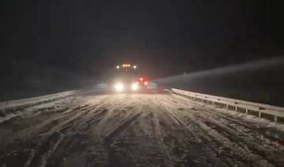 Первый снег в Белорецком районе Башкирии создал «дорожный капкан» для водителей