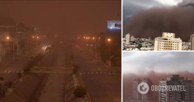 Песчаная буря в Сан-Паулу: в Бразилии стихия поглотила целый город - фото, видео