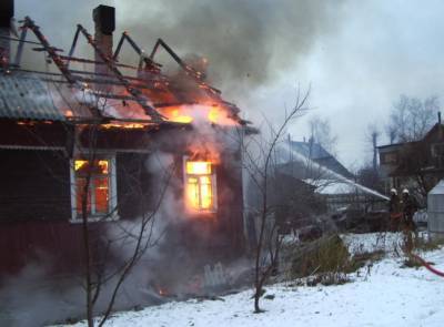 Мужчина погиб на пожаре на севере Карелии