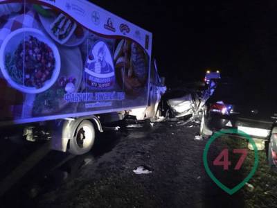 Двое детей погибли в лобовом столкновении фургона и легковушки у Потанино