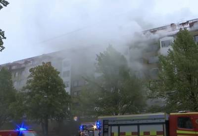 В многоэтажке в шведском Гетеборге прогремел мощный взрыв