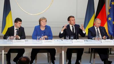 Песков оценил перспективы встречи «нормандской четвёрки» до ухода Меркель с поста канцлера