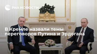 Путин и Эрдоган обсудят на переговорах ситуацию в Сирии, Ливии, Афганистане и Закавказье
