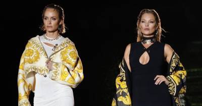 Наоми Кэмпбелл и Кейт Мосс представили совместную коллекцию Fendi и Versace (видео)