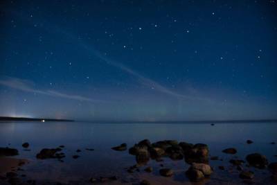 В небе над Ленобластью запечатлели северное сияние – фото