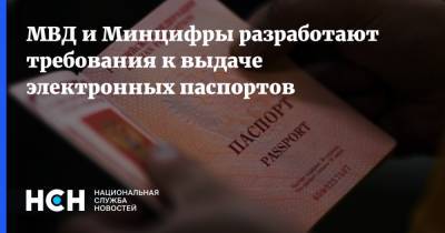 МВД и Минцифры разработают требования к выдаче электронных паспортов