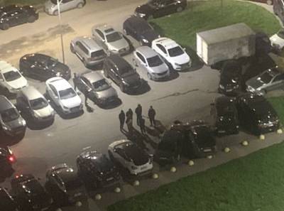 В Мурино водитель протаранил несколько автомобилей на парковке