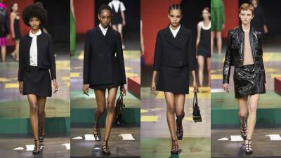 Показ Christian Dior весна-лето 2022 — еще одно доказательство, что вам нужен черный костюм с мини-юбкой