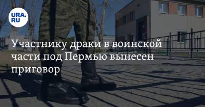 Участнику драки в воинской части под Пермью вынесен приговор