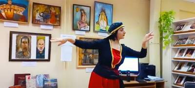 «Мы не поверили!» – в библиотеке Петрозаводска открылась выставка картин Бадри Топурия