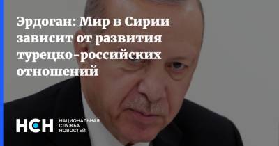 Эрдоган: Мир в Сирии зависит от развития турецко-российских отношений
