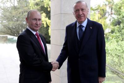 Переговоры Эрдогана и Путина в Сочи завершены