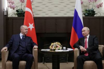 Завершились длившиеся более трех часов переговоры Путина и Эрдогана