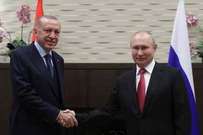 В Сочи завершились трёхчасовые переговоры Путина и Эрдогана