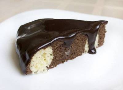 Шоколадно – творожный мягкий пирог