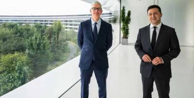 Зеленский встретился с главой Apple и заявил об амбициозных проектах