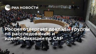 Дипломат Евстигнеева: РФ отвергает доклады Группы по расследованию и идентификации по САР