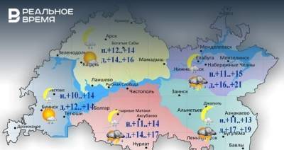 Сегодня в Татарстане ожидаются дожди и до +17 градусов