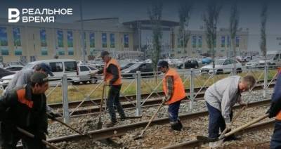 В Казани проводится реконструкция трамвайных путей от улицы Ломжинская до Чишмяле
