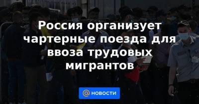 Россия организует чартерные поезда для ввоза трудовых мигрантов